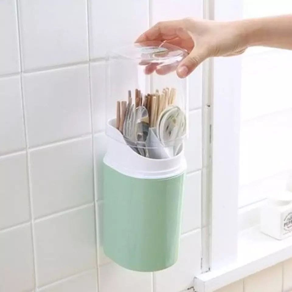 4 Compartment Cutlery Holder, Creative Cutlery Draining Rack, Draining Container For Forks Knife 4 Compartment Cutlery Holder, Creative Cutlery Draining Rack, Draining Container For Forks Knife